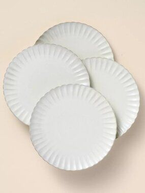 4pc 8.5" Scalloped Salad Plates - Hearth & Hand Magnolia
